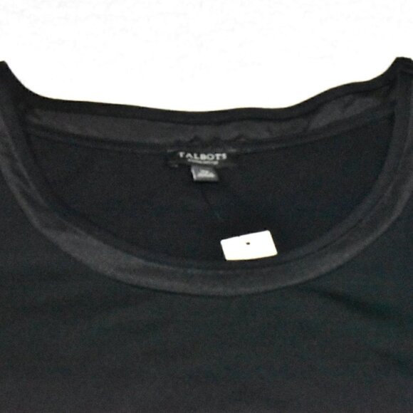 Talbots Woman Petites Black Sleeveless Pullover Top Size XP - Picture 7 of 8